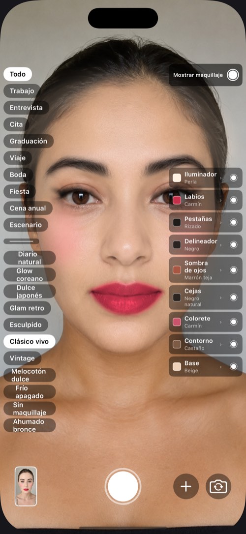 Rostro 3 de cinco, con el mismo conjunto de tonos