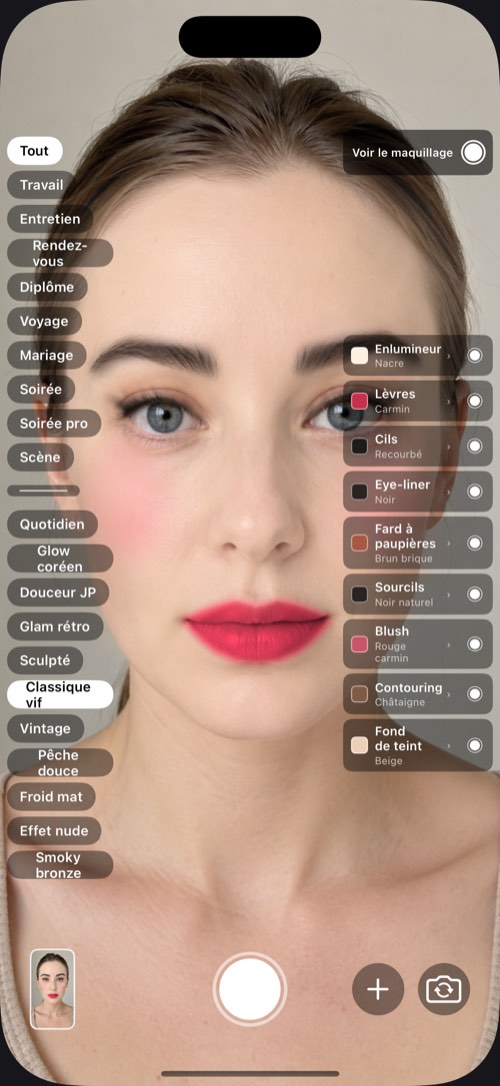 Visage 1 sur cinq, portant les mêmes teintes