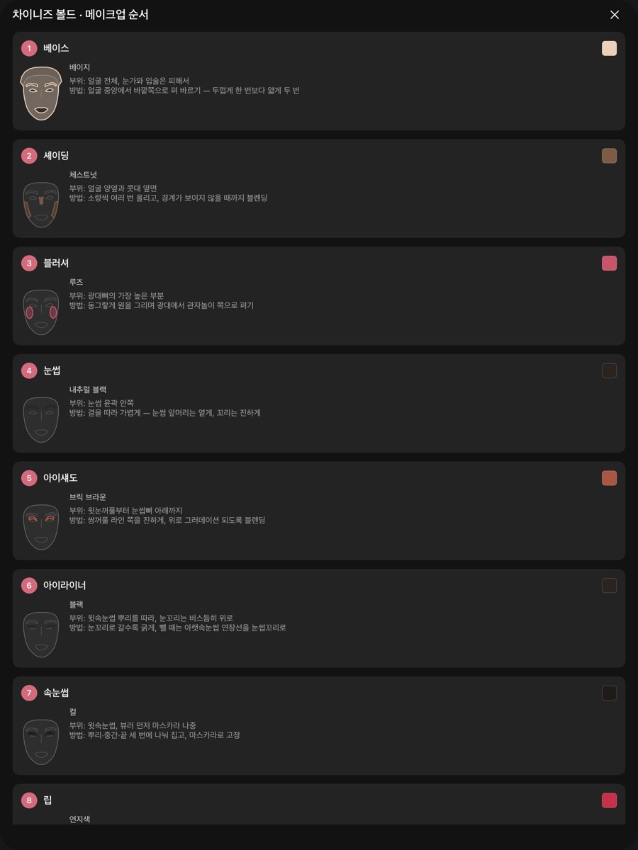 iPad의 단계별 가이드. 아홉 단계가 한 화면에 들어간다